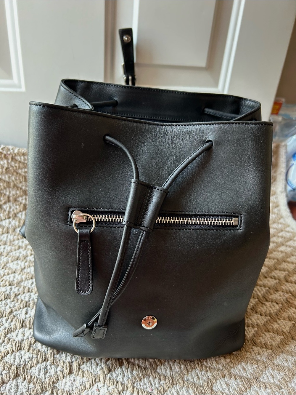 Vintage Coach Backpack Black Leather
 Y2K 9827 Hampton Legacy Excellent - Picture 9 of 12